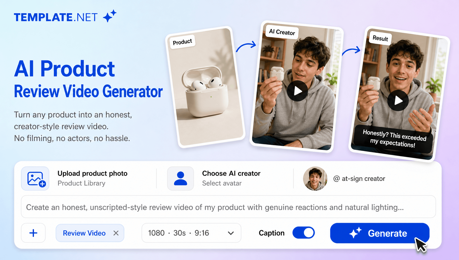 I Product Review Video Generator Online – Create Engaging Product Reviews